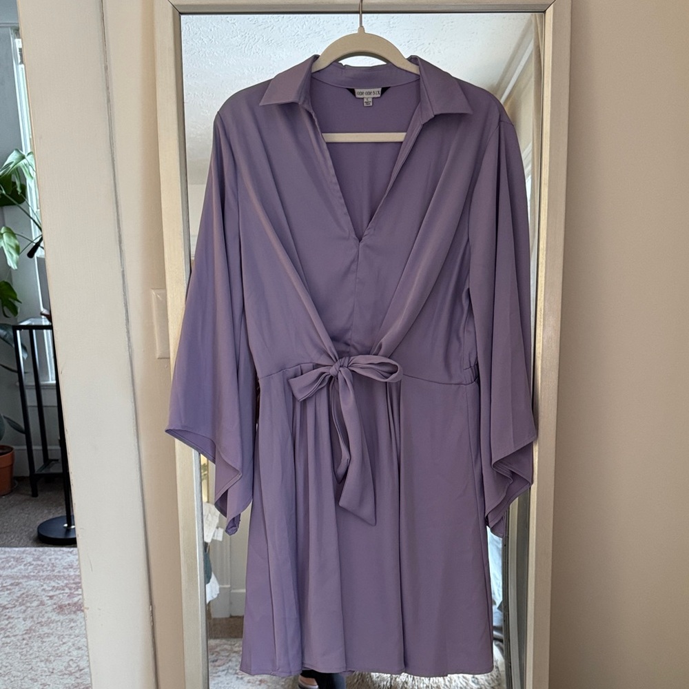 Lavender Kimono Robe Dress
